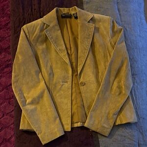 Relativity Beige Leather Jacket
